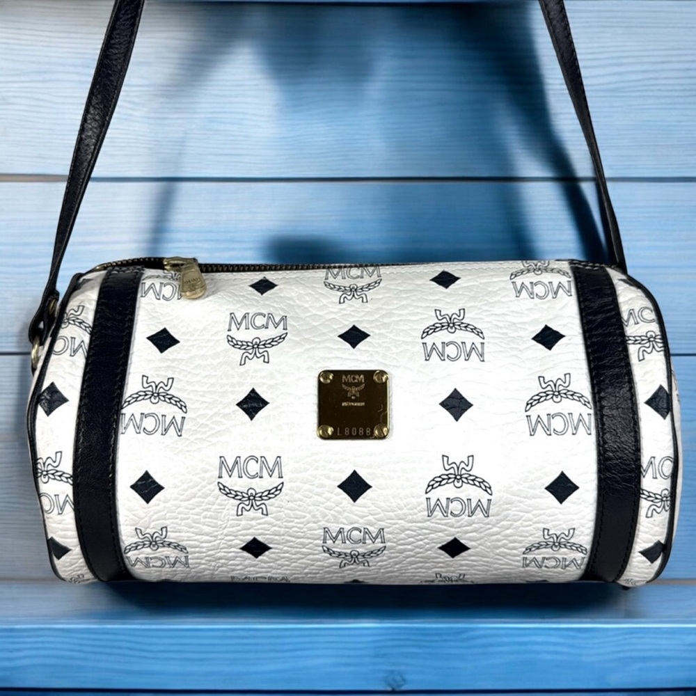 MCM Vintage Monogram Visetos Leather Papillon Crossbody - Made in Germany w/COA